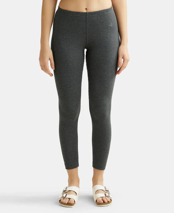 Super Combed Cotton Rich Thermal Leggings with StayWarm Technology - Black