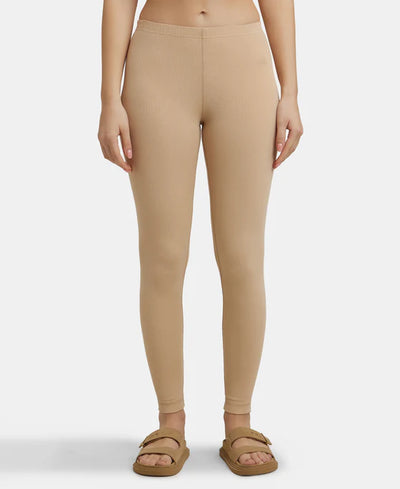 Super Combed Cotton Rich Thermal Leggings with StayWarm Technology - Black