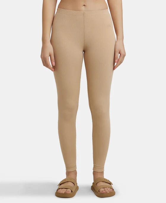 Super Combed Cotton Rich Thermal Leggings with StayWarm Technology - Black