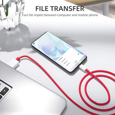 120W SuperVOOC Fast Charging Cable – Type-C to USB | Red Edition
