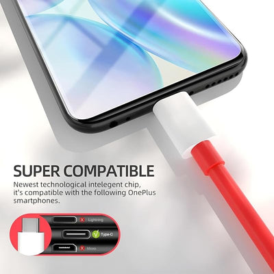 120W SuperVOOC Fast Charging Cable – Type-C to USB | Red Edition