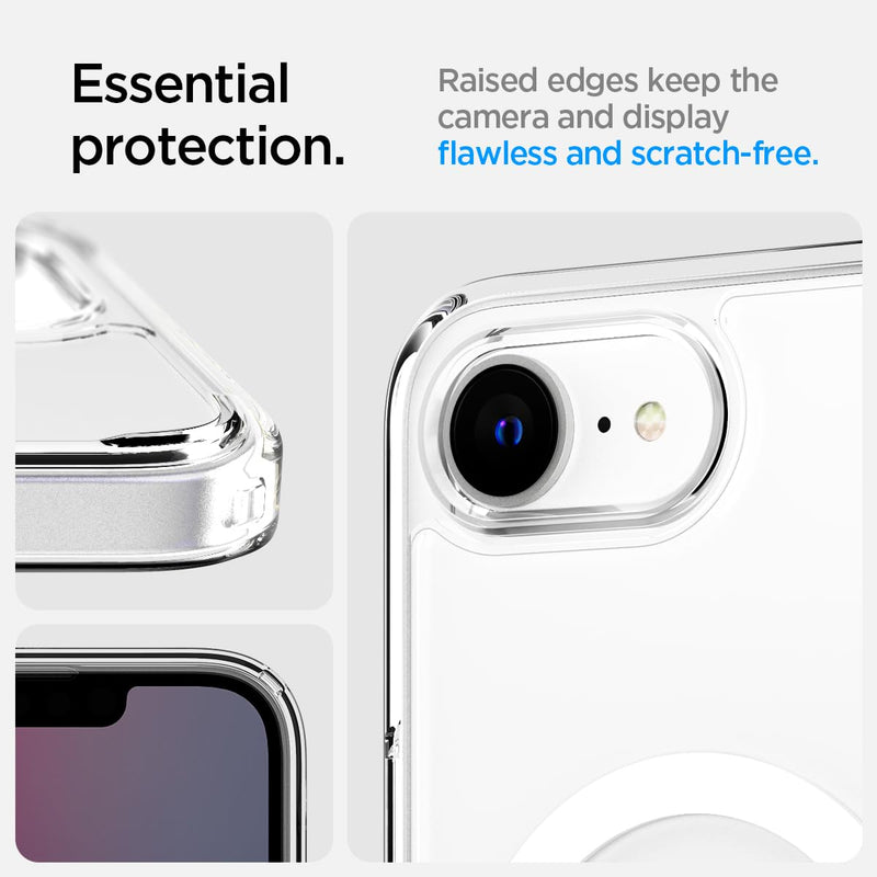 Spigen Ultra Hybrid Back Cover Case for iPhone 16e (2025) – Crystal Clear | TPU + Polycarbonate | Slim & Protective