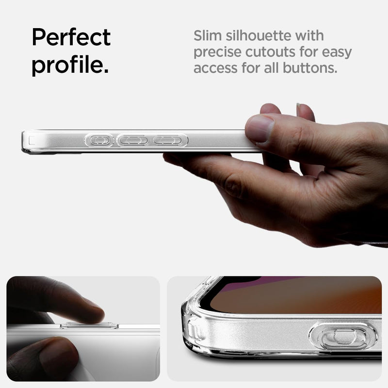 Spigen Ultra Hybrid Back Cover Case for iPhone 16e (2025) – Crystal Clear | TPU + Polycarbonate | Slim & Protective