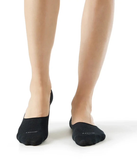 Compact Cotton Elastane Stretch No Show Socks With StayFresh Treatment - Navy (Pack of 2)