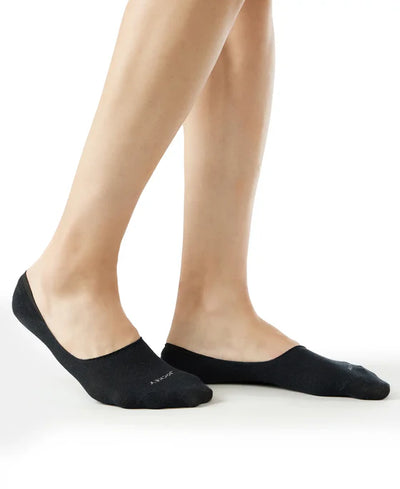 Compact Cotton Elastane Stretch No Show Socks With StayFresh Treatment - Navy (Pack of 2)