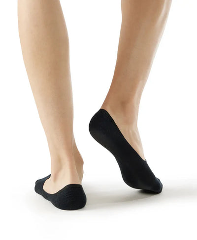 Compact Cotton Elastane Stretch No Show Socks With StayFresh Treatment - Navy (Pack of 2)