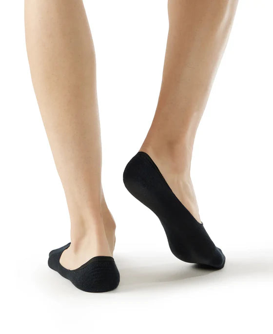 Compact Cotton Elastane Stretch No Show Socks With StayFresh Treatment - Navy (Pack of 2)