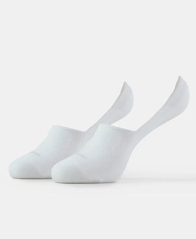Compact Cotton Elastane Stretch No Show Socks With StayFresh Treatment - Navy (Pack of 2)