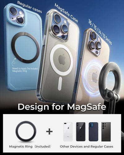 360° Vacuum Magnetic Phone Holder | Universal Car Mount | Suction Cup Base | Hands-Free Rotation | For Car, Gym, Mirror, Shower & Desk