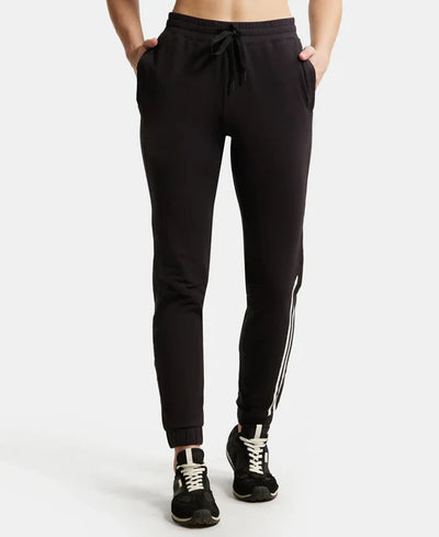 Super Combed Cotton Elastane Stretch Slim Fit Joggers with Side Pockets - Wine Tasting