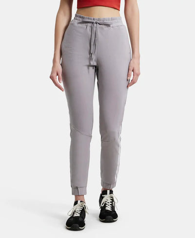 Super Combed Cotton Elastane Stretch Slim Fit Joggers with Side Pockets - Wine Tasting