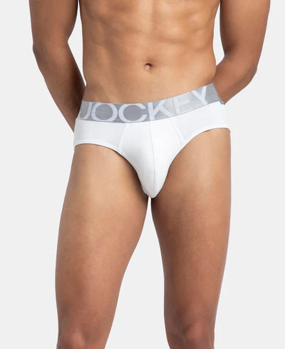 Tactel Microfiber Elastane Stretch Solid Brief with Moisture Move Properties - Black