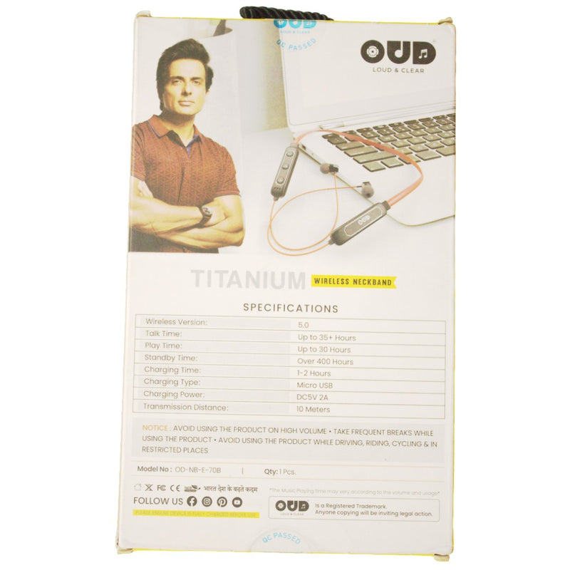 OUD Titanium Wireless Neckband