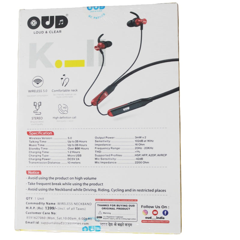 OUD kill wireless bluetooth earphones
